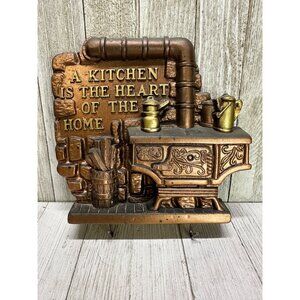 Vintage 1974 Miller Studio Wall Plaque 7" "A Kitchen Is The Heart Of The Home"